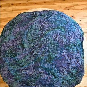 100% silk vintage scarf hand rolled edges